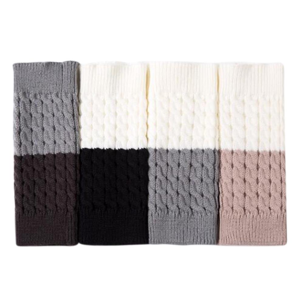 

Studyset Women Knitted Woolen Leggings Color Blocks Boot Socks for Ladies, Black