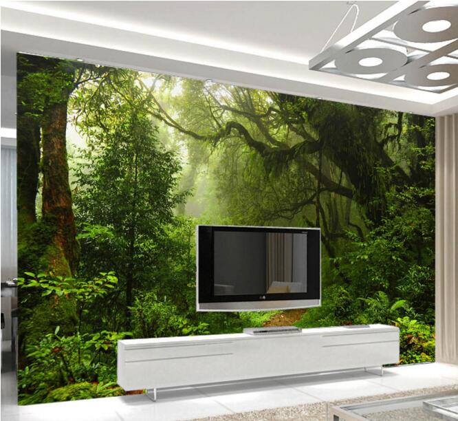

3d wall paper for living room custom photo Primitive forest background wall home decor living room 3d wall murals wallpaper for walls 3 d, Non-woven wallpaper