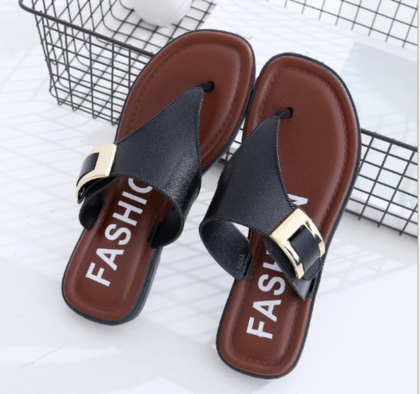 

women summer beach sandals flats shoes woman PU leather flip thong slippers slides sandalias mujer sapato feminino N244, White