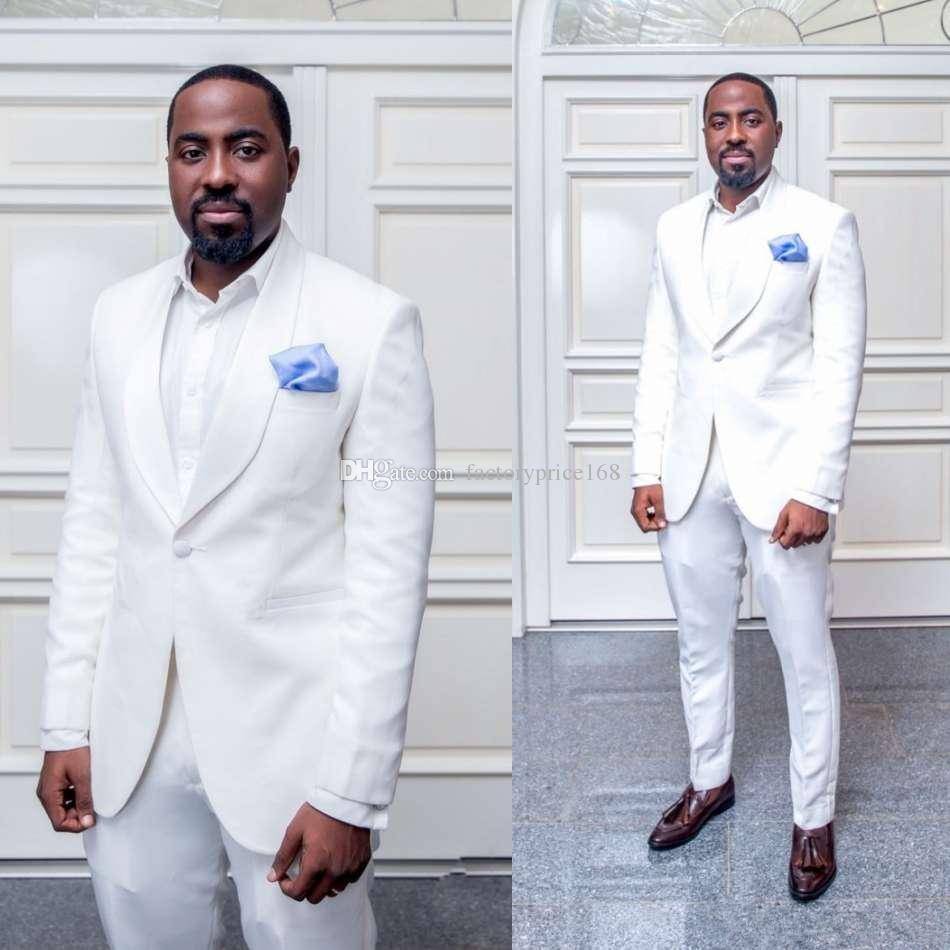 

Popular One Button Groomsmen Shawl Lapel (Jacket+Pants+Tie) Groom Tuxedos Groomsmen Best Man Suit Mens Wedding Suits Bridegroom A280, Same as image