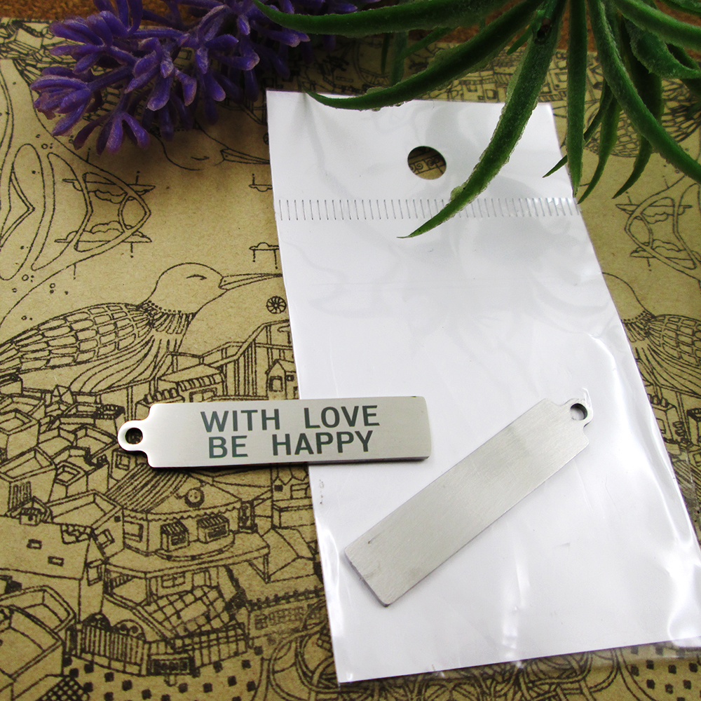 

40pcs--"WITH LOVE BE HAPPY"stainless steel charms more style for choosing DIY Charms pendants for necklace