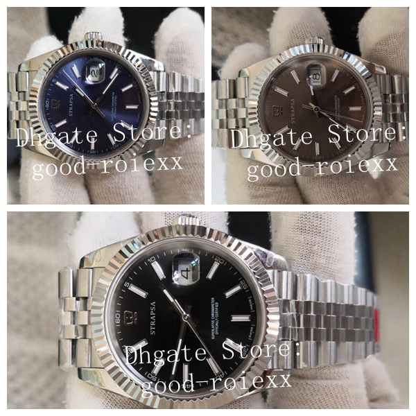 

Very Hot Mens Asia Movement BP Factory Watch Jubilee Bracelet Date 126300 Automatic Watches Men Mechanical Wristwatches, Gray