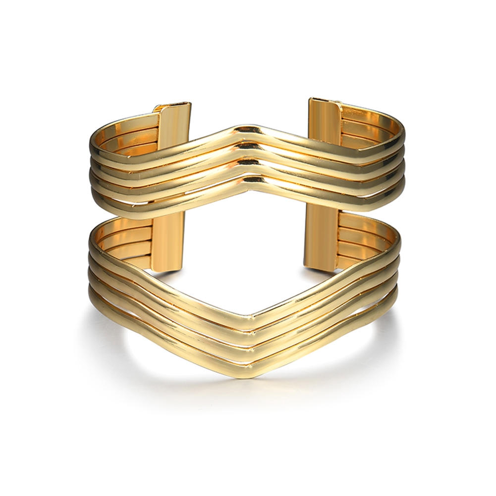 Pulsera Brazalete Ancho Grande Suave Brazalete Punk aleación fiesta eventos de moda para mujeres