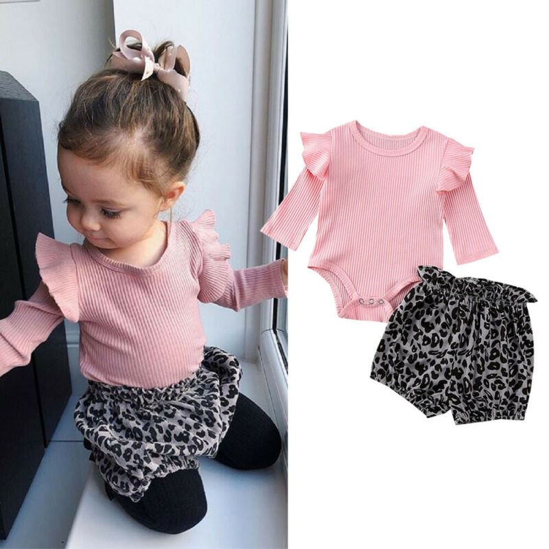 

0-18M 3PCS Newborn Baby Girl Summer Clothes Set Short Sleeve Cotton Striped Tops T-shirt Shorts Pants, As pic
