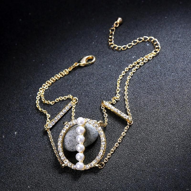 

HWASY1804 Creative Multilayer rhinestine Set Geometry Bracelets Elegant Hipster Hand Jewelry Women's Direct Selling bracelets