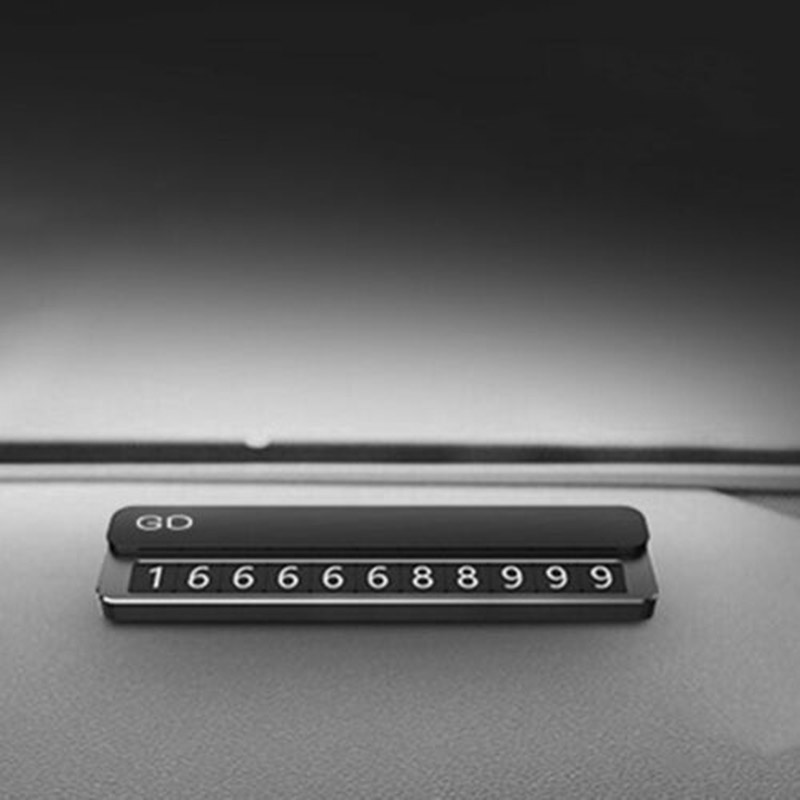 

Resin Temporary Parking Card Mobile Phone Number Phone Plate Slide Cover Parking Card B99