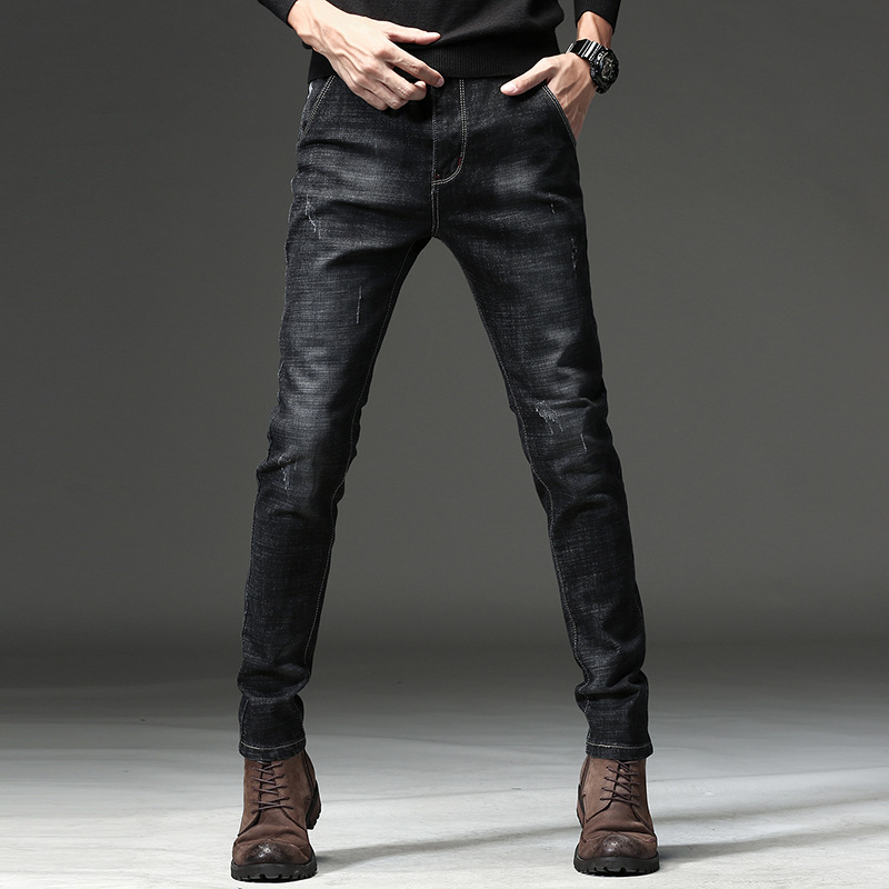 

2020 Autumn Spring Vintage Jeans Men'S Classic Skinny Slim Fit Fashion Restore Trouers High Quality, Ft718