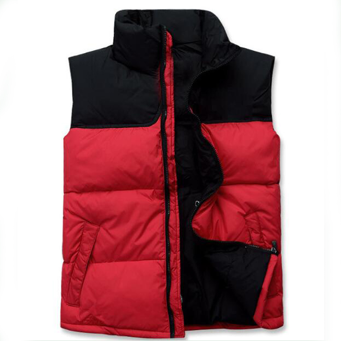 

New Style Black Red Down Winter Jackets Mens Womens Winter Warm Man Jacket Fashion Mens Male Winter Vest Tops Coat Size -2XL, Extra fee for shipping;no clothes