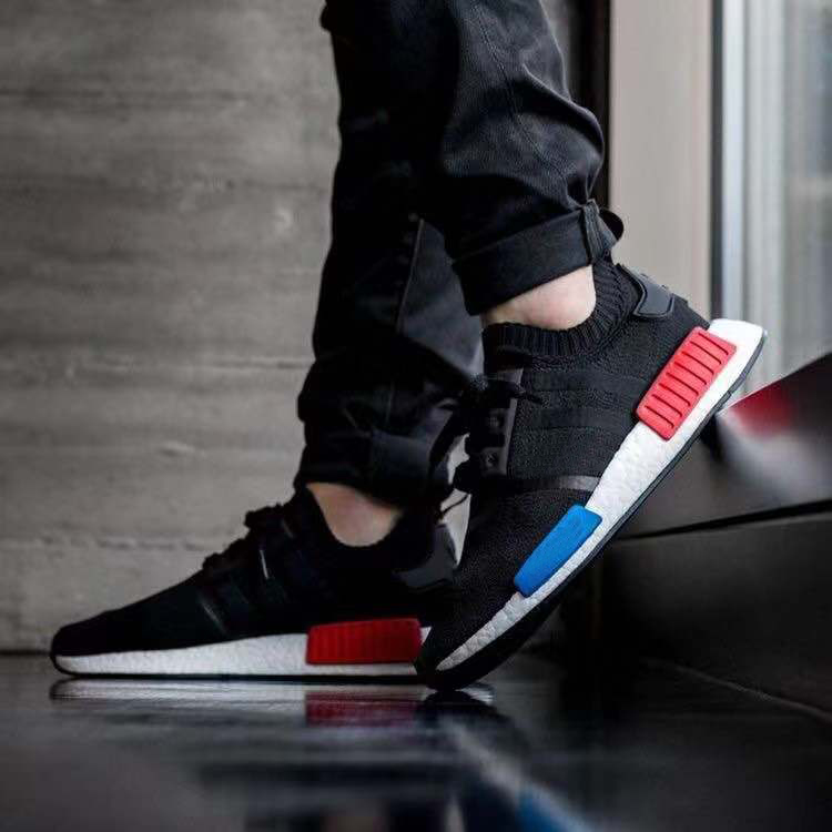 

NMD R1 shoe Triple Black white red men women run shoes runner sports trainer sneaker size 5.5-11, Double box