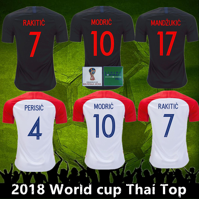

2018 World Cup Croadia jersey VIDA REBIC RAKITIC PERISIC LOVREN Croadia Soccer Jersey Luka modric Voetbal croazia Football Shirts MANDZUKIC, Black;yellow