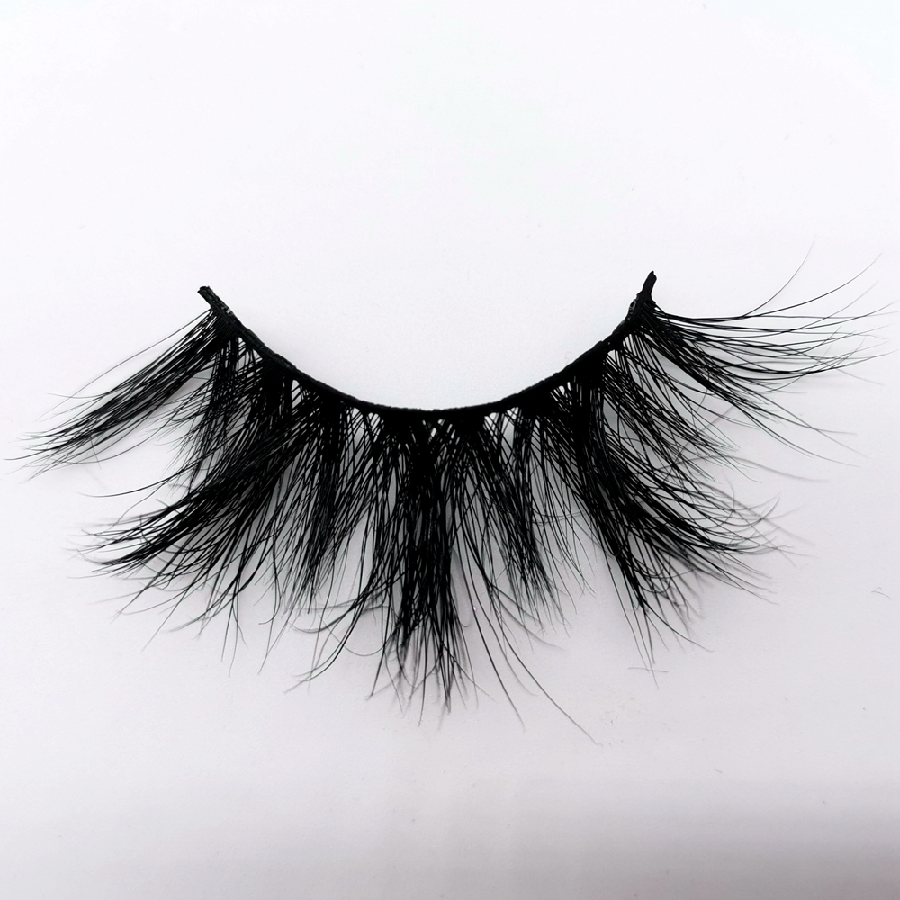 

Dramatic Long Wispies Fluffy Handmade Eyelash 25MM Lashes 3D 100% Mink Hair False Eyelashes Full Strips Lashes Extension Makeup