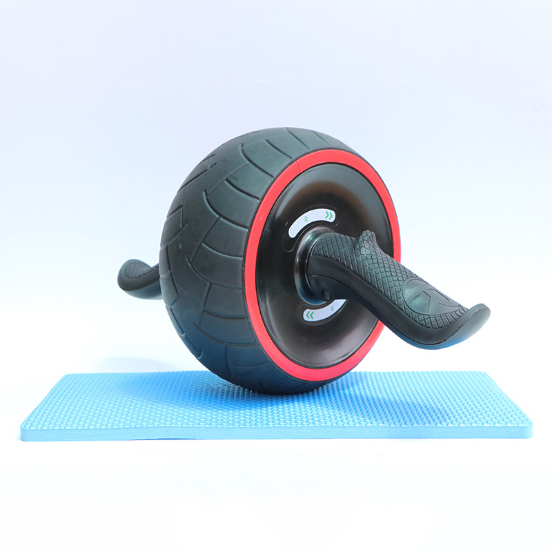 

Self-rebounding abdominal fitness wheel home abdominal muscle wheel roll roller sports fitness equipment, Black