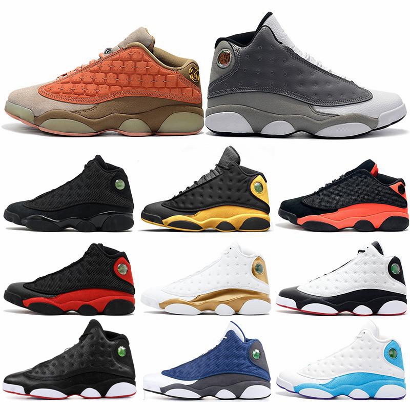 

Hot Jumpman Basketball Shoes 13 13s Men He Got Game Melo Class of 2002 Black Cat Bred Chicago Phantom Playoffs Mens Sport Sneaker Size 41-47, #01