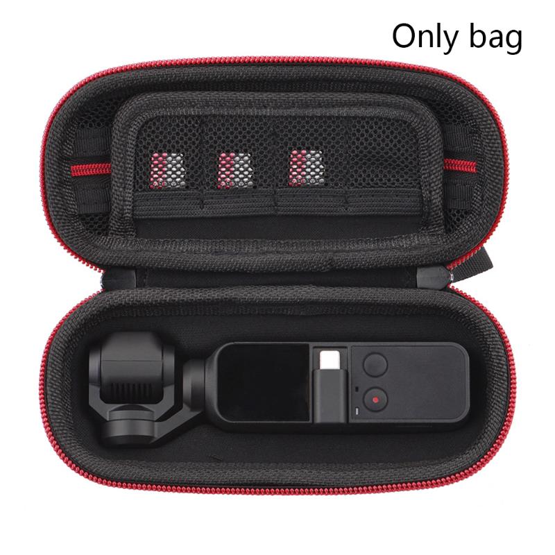 

Wear-resistant Travel Camera Portable Waterproof Mesh Handheld Home PU Durable Storage Bag Zipper Closure For DJI OSMO Pocket