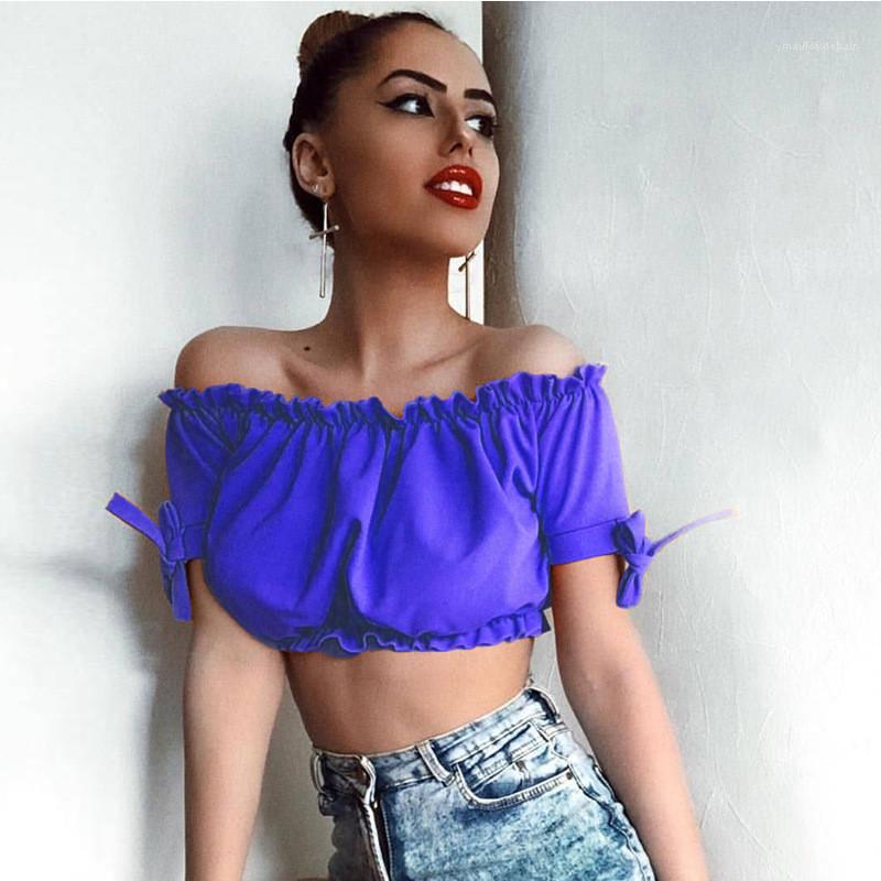 

Buttom Women Tops Women Summer Clothes Strapless Womens Designer Tshirts Fashionable Candy Color Sexy Belly, Wine red