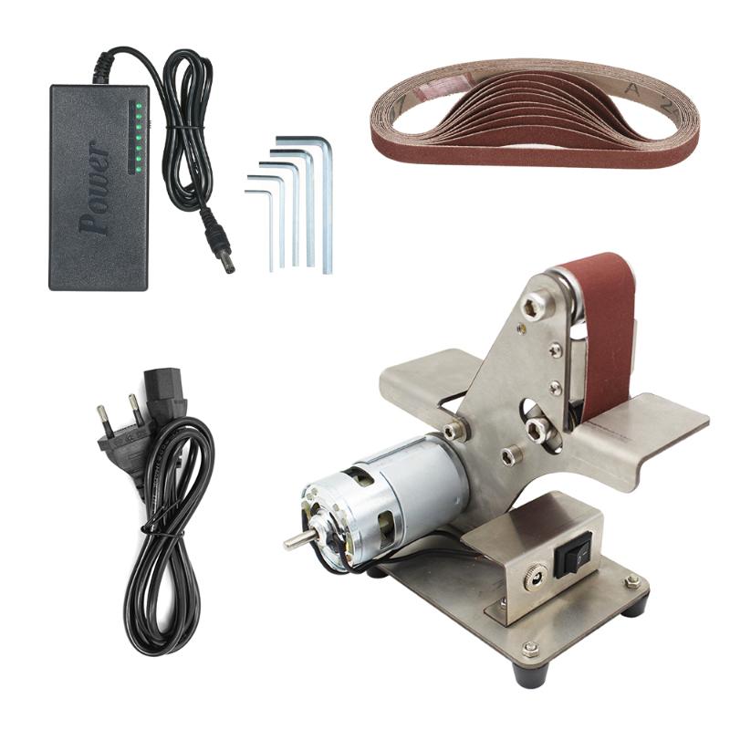 

Electric DIY Polishing Machine Mini Belt Sander Sand-belt Machine Desktop Sander Belt Sanding Grinding