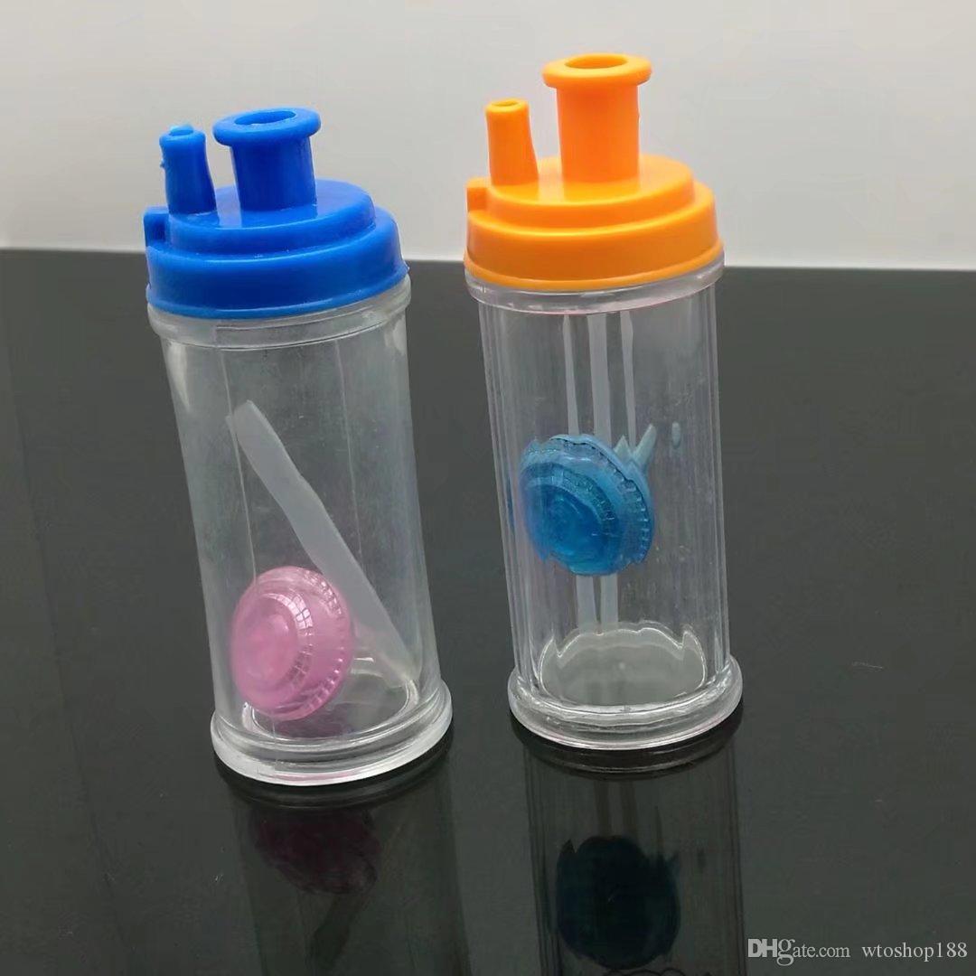 

The new plastic filter water bottle Wholesale Glass bongs Oil Burner Glass Water Pipes Oil Rigs Smoking Free