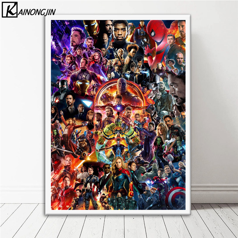 The Avengers 2 Superheroes Movie Silk Poster Print 13x24 24x43/" Hulk Iron Man