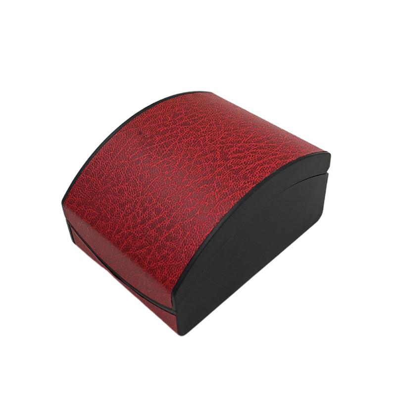 

Display Case Package Stand Holder With Pillow Bow Shape Faux Leather Watch Box Birthday Gift Spring Jewelry Organizer