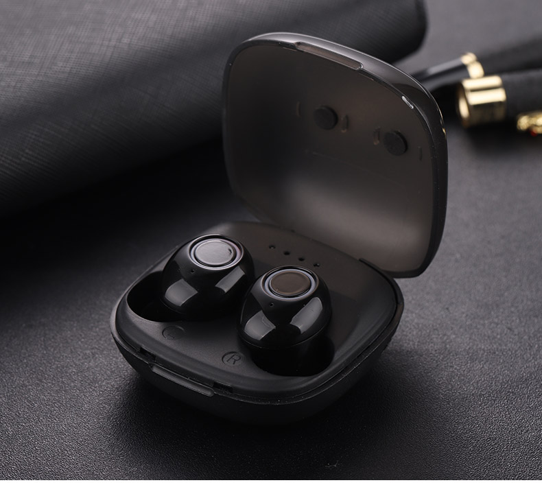 

K11 TWS Bluetooth 5.0 Earphone Stereo Wireless Earbus HIFI Sound Sport Earphones Hands free Gaming Headset with Mic for Phone, Black