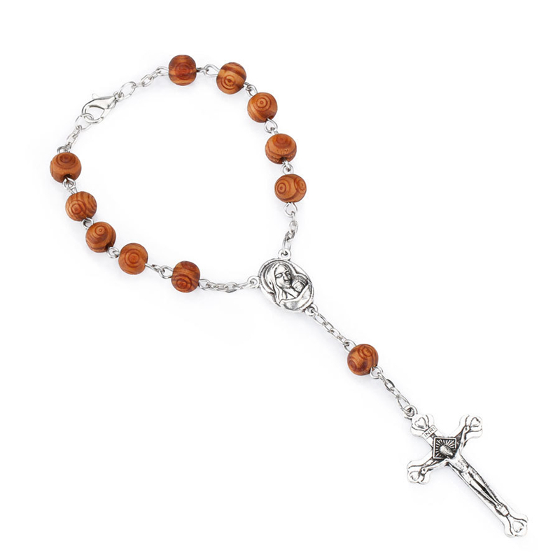 

Classic Wood Beads Rose Perfume Rosary Bracelet Perfume Wooden Beads Charm Bracelet