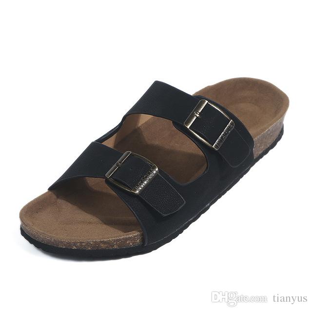 leather belt slippers