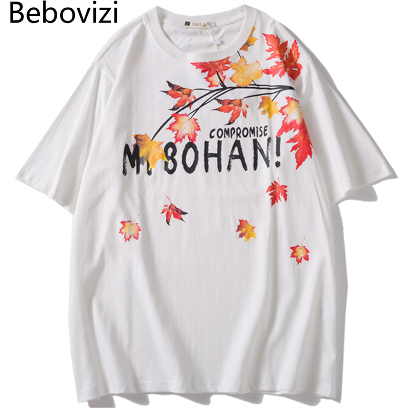 

Bebovizi Fashion Style Print T Shirt Men Hip Hop T-Shirt Streetwear Summer Tops Tees Cotton Tshirt Oversized Clothing, Black