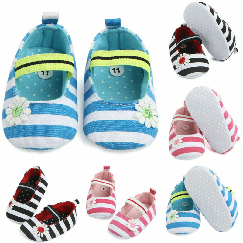 

Infant Baby Boy Girl Striped Casual Shoes Fashion New 2020 Summer Sandals Casual Soft Crib Shoes Prewalker -18M, Black