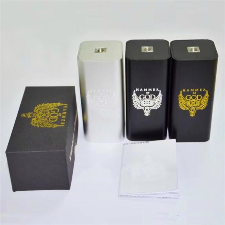 

Vaperz Cloud Hammer of God V3 Box Mod Electronic E Cigarette Mechanical Mod Vape fit 4pcs 18650 Battery for 510 RDA RBA RTA Atomizers Kit