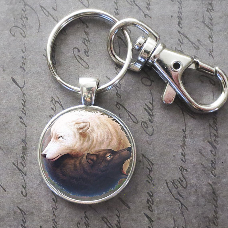 

Art Oil Painting Bear Key Ring Key Chain Animal Photo Key Buckle Pendant Birthday Festival Anniversary Gift Jewelry Accessories