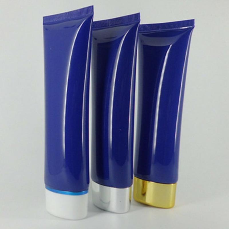 

30pcs 50g Make Up Hand Cream Hose Sample Empty Liquid Cosmetic Hoses blue Hose Facial Cleanser Tube