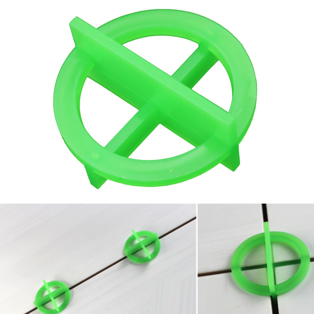 

100pcs Cross Removable Tile Leveling Plastic Tile Slit Locator Floor Laying Alignment Leveling System Base Cap Spacer