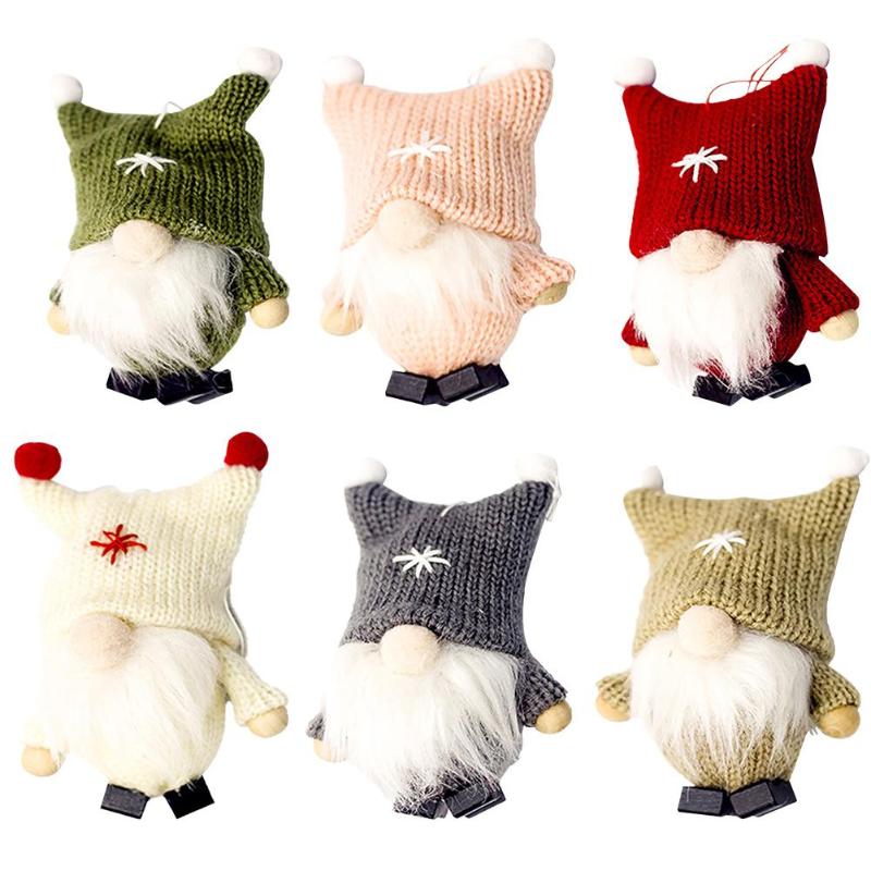 

Faceless Old Man Doll Pendant Christmas Tree Party Decor Ornament Kid Gifts