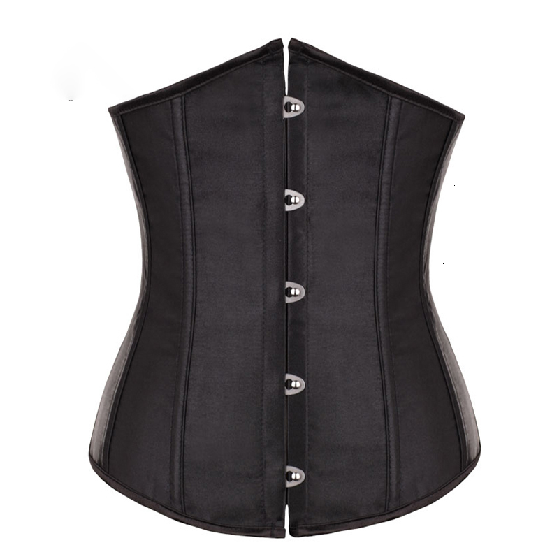 

Wholesale Corsets High Quality Metal Busk Clips Underbust Waist Corset 90% Spandex Slimming Lacing Bondage Satin 28335, Purple