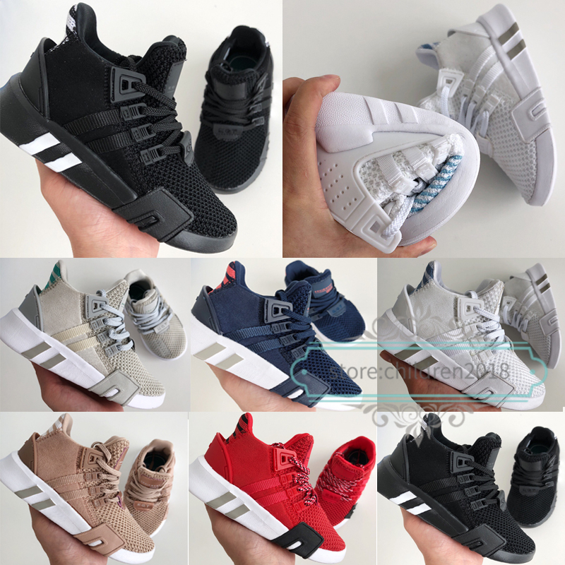 

EQT Basketball Adv Kids Shoes 2019 Designer Boy Girls Sneakers Sub Green Black White Ash Blue Navy Running Children Shoes Size 26-35