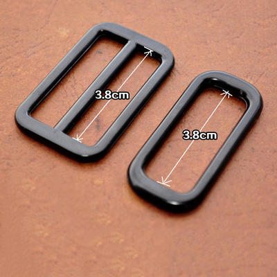 

38mm Webbing Straps Metal Bags Slider Tri-Glide Adjustment Buckle Activity Square Hook DIY Hardware Accessory