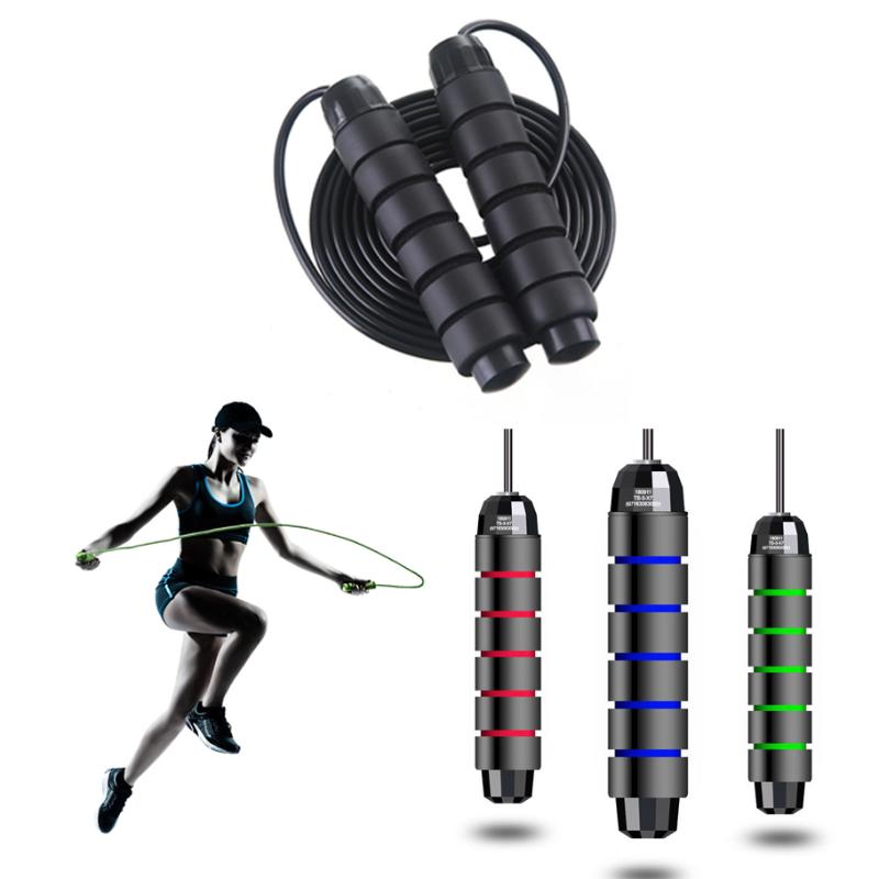 

Free with Ball Bearings Rapid Speed Jump Rope Crossfit Excercise and Fitness Workout Equipments Skipping Foot Unisex Kids