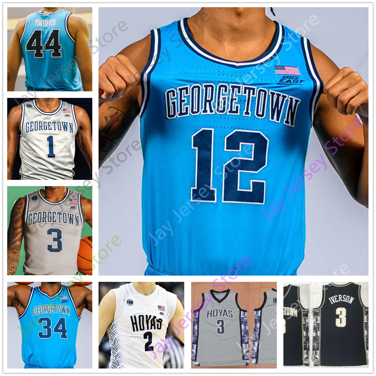 iverson georgetown jersey for sale
