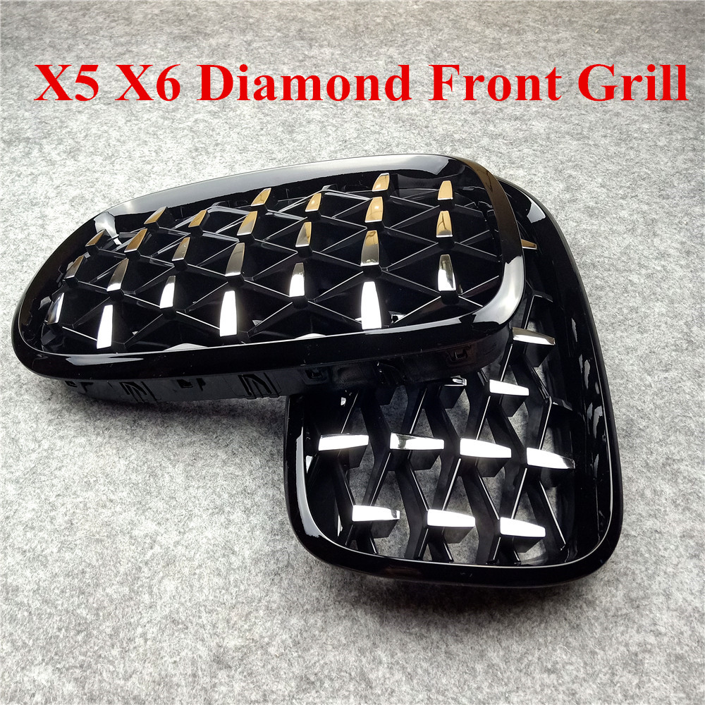 3Pcs 3D Motorsport griglia anteriore Trim striscia griglia di decorazion Rene griglia 7 Griglie Per X1 F48 2016-2018