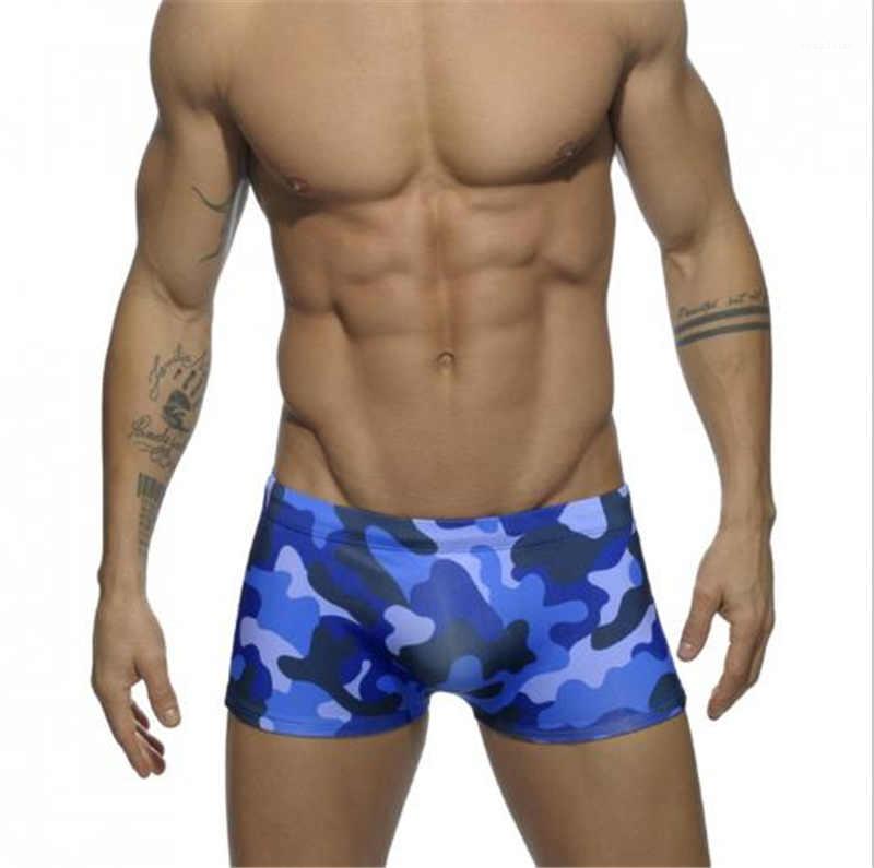 

Tight Quick Dry Mens Hot Pants Mens CAMO Printed Boxer Briefs Boxer Briefs For Men Stretch, Black;white