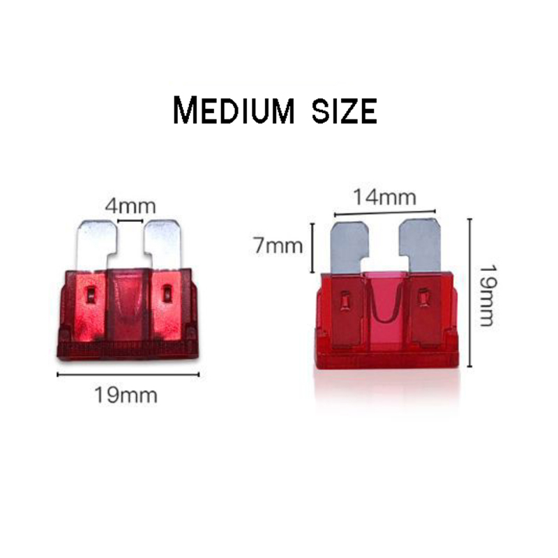 

Car Accessory Auto Replacement Parts 100 Pcs High-quality Professional Assorted Car Truck Standard Fuses