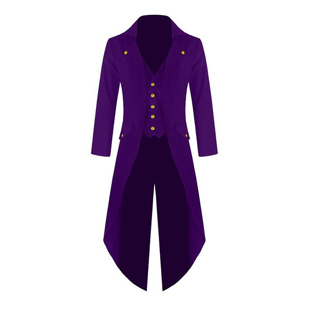 purple jacket with tails
