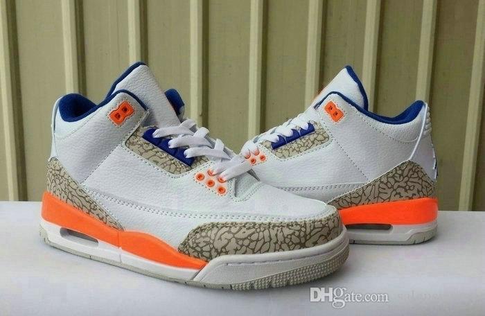 white blue orange 3s