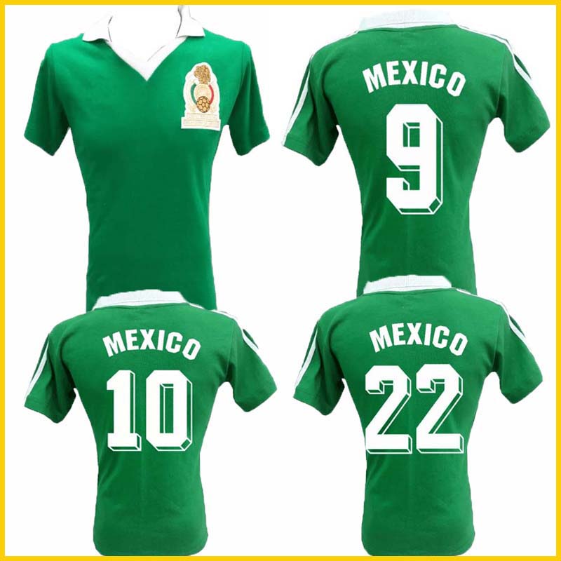 

1986 world cup Mexico retro soccer jersey 86 Mexico national team Hugo Sanchez Negrete classic vintage football shirt