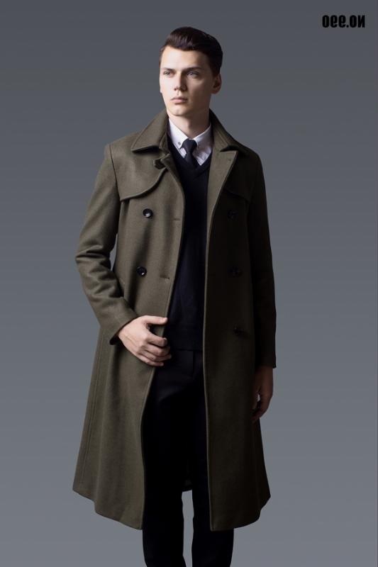 manteau vert homme