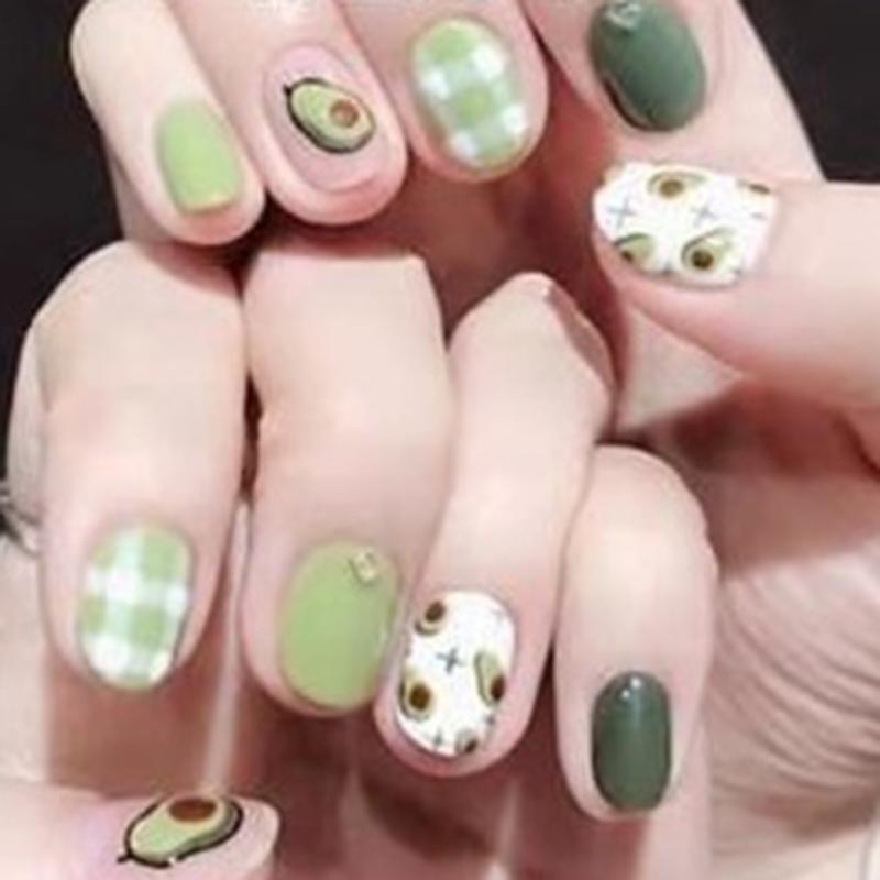 

Ya Feng Nail Sticker Sia With Nail Sticker Paste Accessories Rainbow Cherry Decal Tz0259, As show