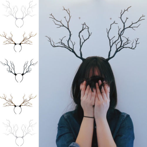 

Christmas Headband Gothic Branches Antler Costume Women Photo Props Hot New Fairy Elegant Art Artificial Antler
