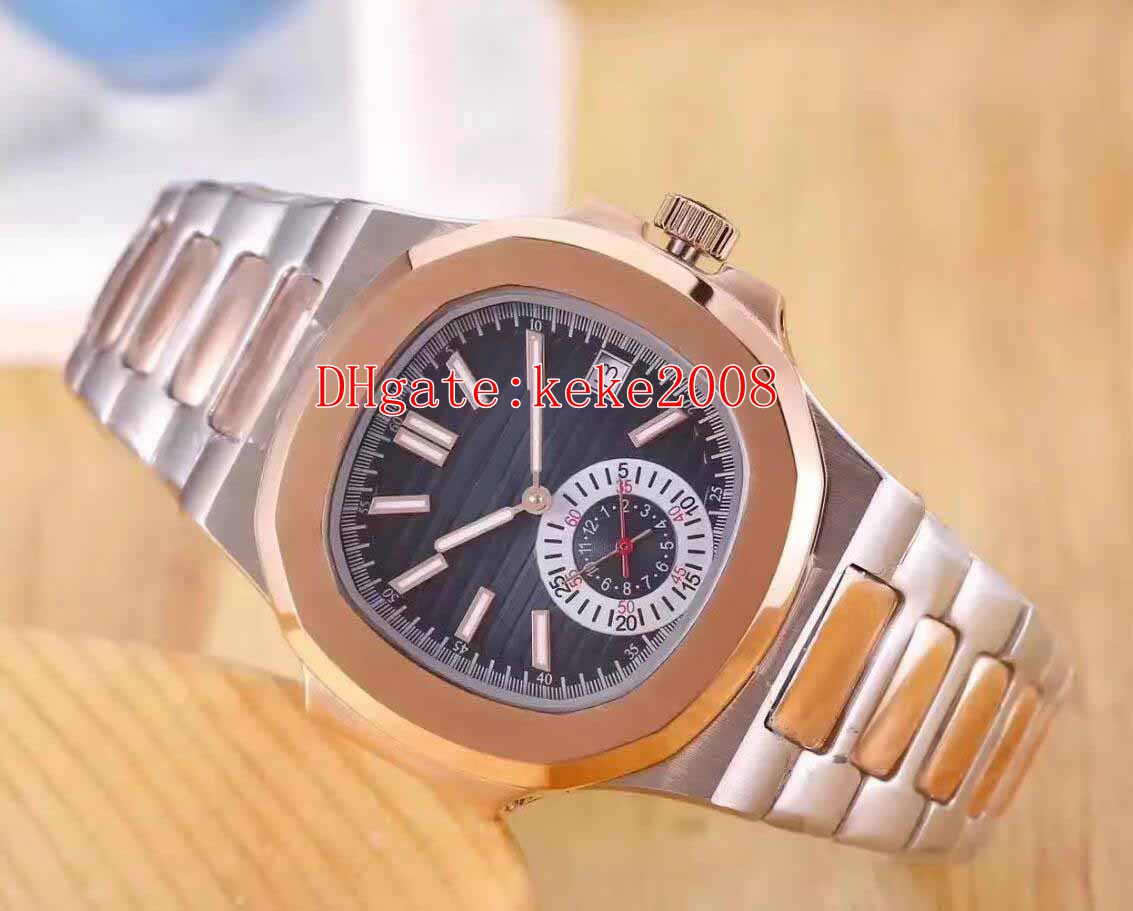

5 Color Topselling men Wristwatches Two tones 40.5mm Nautilus 5980/1A-001 5980/1A-014 Transparent Mechanical Automatic Mens Watch Watches