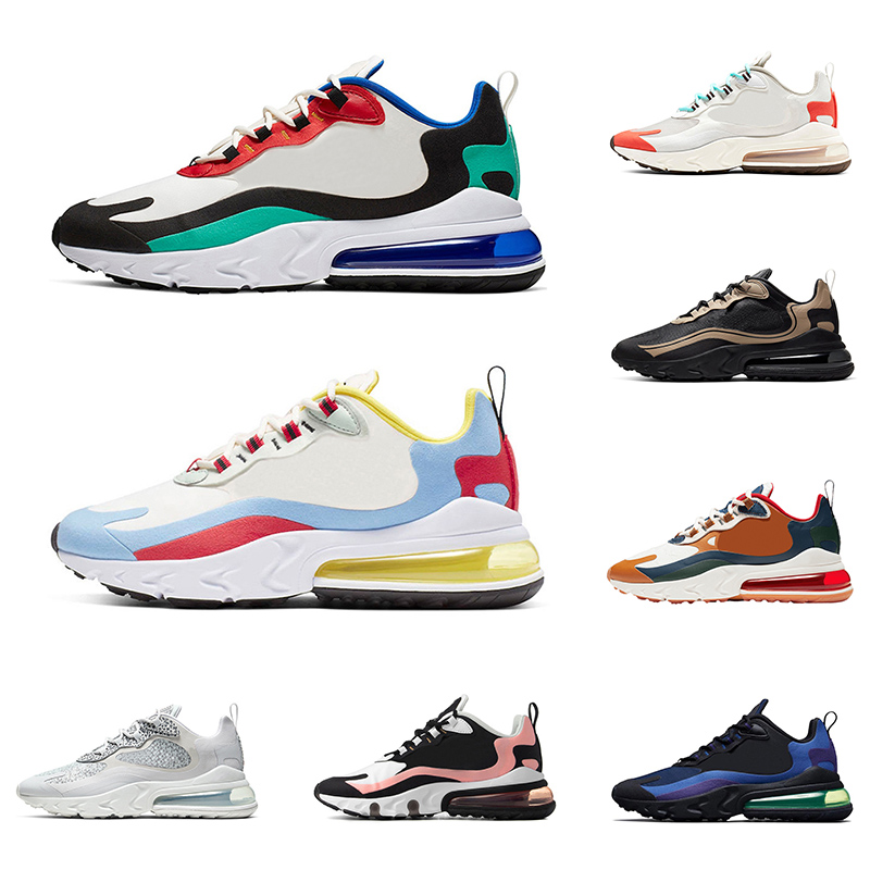 

Newe React Men Women Running Shoes Safari Bauhaus Optical White Black Metallic Gold Mens Trainers Sports Sneakers Chassures Size 36-45, Triple black 36-45