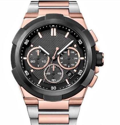 

2019 classic fashion free shipping Quartz Chronograph Men's Watch SUPERNOVA TWO-TONE STAINLESS STEEL 1513358 1513359 WATCH, Black